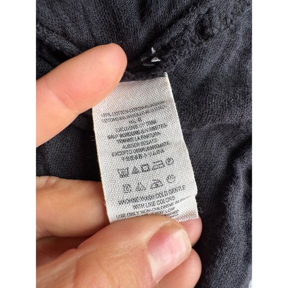 Free People Black Long Sleeve Tunic Top, Boho size XS - Picture 9 of 9